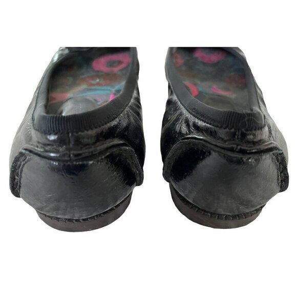 Marc By Marc Jacobs Black Patent Leather Ballet Flats w/ Grosgrain Bow 37.5 US 7 - Picture 6 of 10